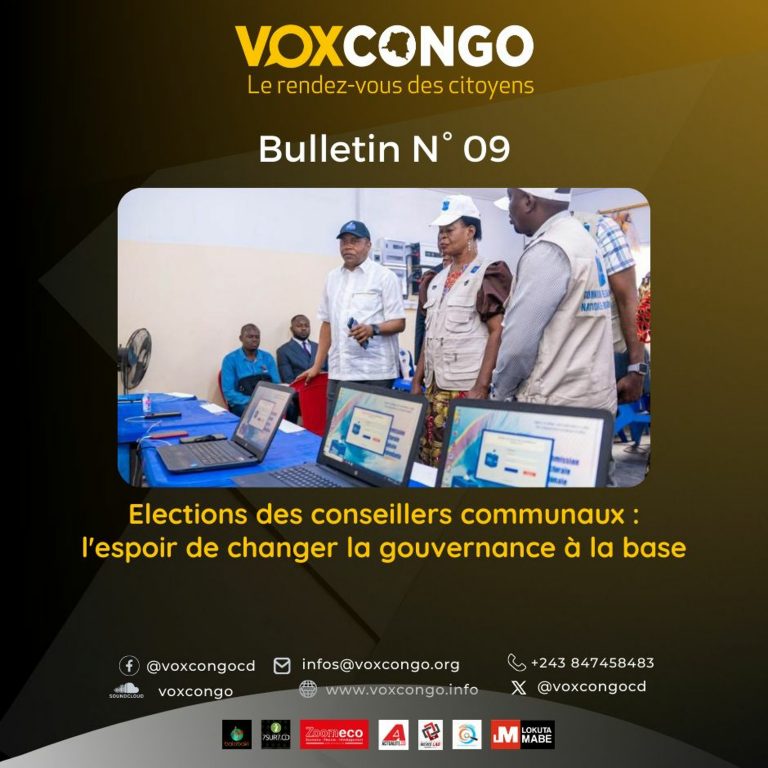 Français Bulletin Voxcongo Elections Des Conseillers Communaux – Espoir De Changer La Gouvernance…
