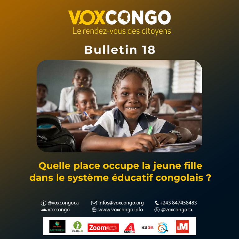Français  Bulletin Voxcongo Quelle Place Occupe La Jeune Fille Dans Le Système Éducatif Congolais