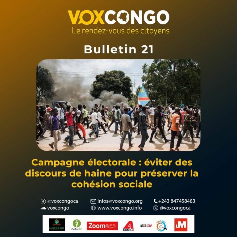 Tshiluba Bulletin Voxcongo Eviter Des Discours De Haine Pour Préserver La Cohésion Sociale
