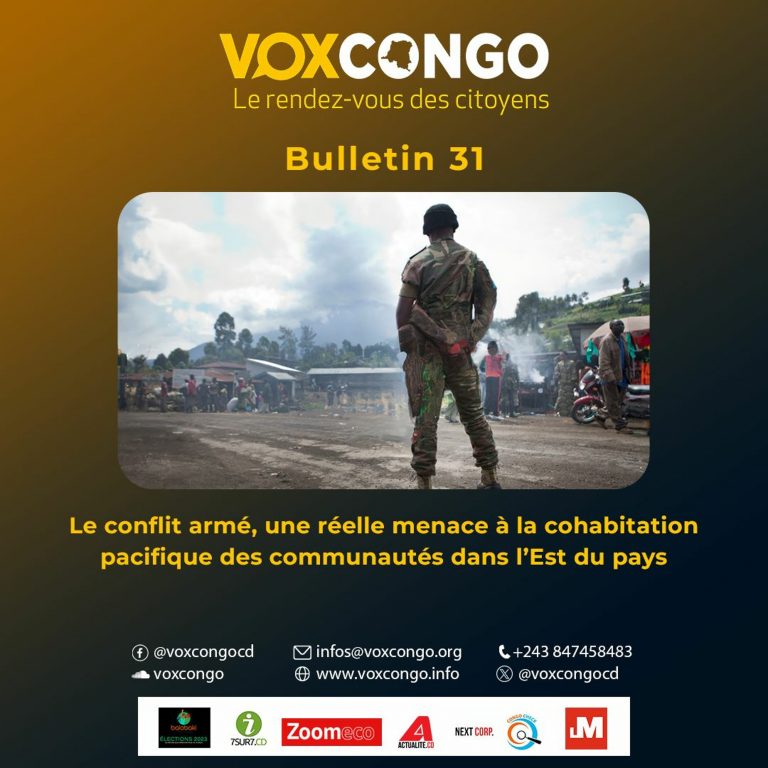 Swahili Kivu Bulletin VoxCongo Le Conflit Armé – Une Réelle Menace À La Cohabitation Pacifique